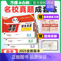 2025版基础知识-数学(全国通用) 小学升初中 [正版]2025新版万唯小白鸥原创小升初招生超详解卷真题分类卷语文数学