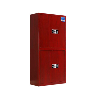 帅畅保密柜财务档案柜文件柜办公室资料储物柜保险柜通双节红木纹-国保密码锁