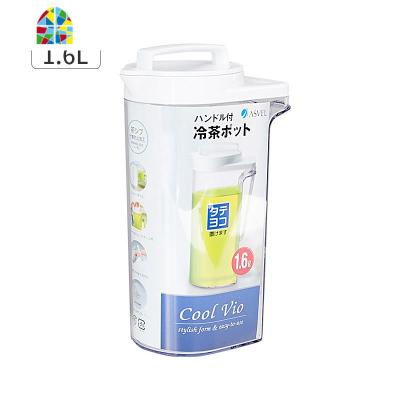 柠檬水壶冷水壶密封 塑料大容量凉水杯冰箱凉水壶 FENGHOU 白色1.6L(密封不漏)