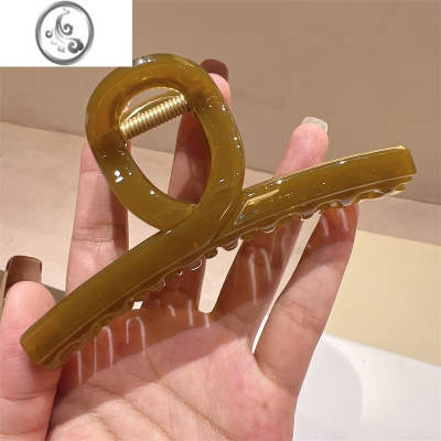 JiMi韩国东大门新款法式优雅高级感盘发夹简约时尚慵懒ins衣架大抓夹