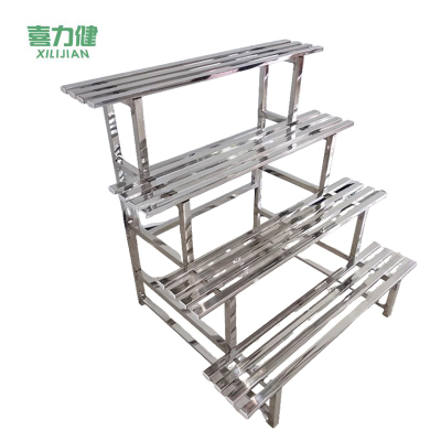 喜力健 户外不锈钢花架 四层-长100CM 个