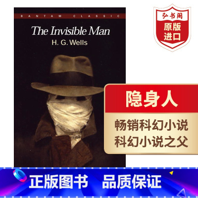 [正版]隐身人 英文原版 The Invisible Man 威尔斯Wells科幻小说之父 科幻电影原著 课外阅读 搭