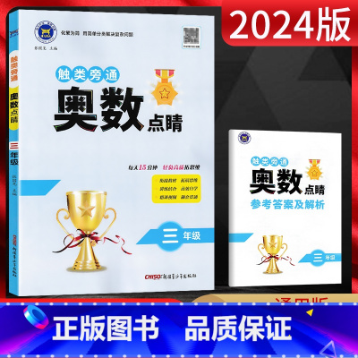 数学 小学三年级 [正版]2024版 触类旁通奥数点睛三年级 三年级举一反三奥数小学奥数解题方法大全 小学奥数三年级上下