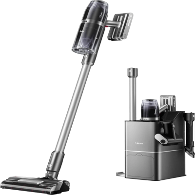 美的(Midea)吸尘器家用大吸力Q9 Station手持无线吸尘器 吸尘器家用宠物除螨 无线自集尘空间站Q9s吸尘器