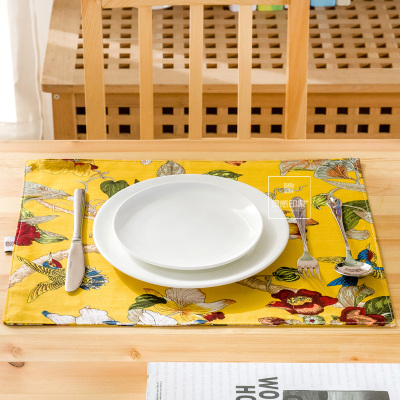 桌布餐垫棉麻餐垫隔热垫布艺餐垫桌垫锅垫餐具文艺中式餐盘垫子