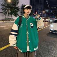 美式潮牌棒球服男2023秋季新款ins宽松休闲夹克潮流外套