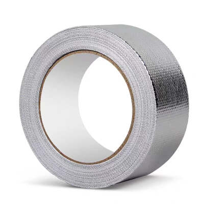 盛京联硕 玻纤布铝箔胶带隔热保温耐高温玻纤布胶带 宽度100mm长度约25米 卷