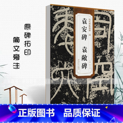 [正版]0减40汉袁安碑袁敞碑历代碑帖精粹薛元明篆书毛笔书法练字帖成人学生练习临摹技法书写练字原碑原帖古帖安徽美术出版