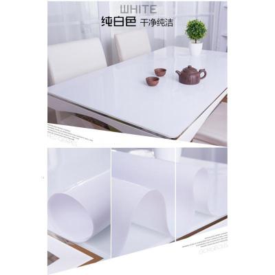 家柏饰(CORATED)纯纯不透明水晶板桌布软质玻璃不收缩不变形餐桌垫茶几垫