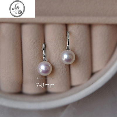 JiMi淡水珍珠耳钉女银银轻奢复古气质法式高级感耳饰耳坠耳环耳钩