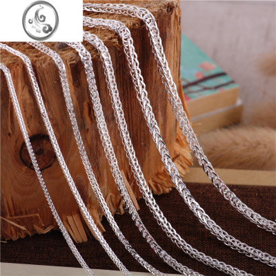 JiMi肖邦链S999银银项链女链子粗细款单链毛衣链锁骨链男女情侣蛇骨链