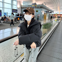 羽绒棉衣棉服女外套2023年秋冬季新款短款面包服港风学生胖MM棉袄_173351