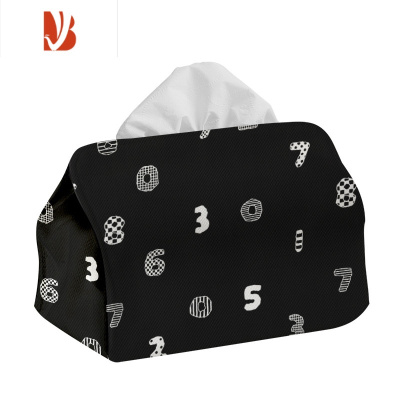 三维工匠SOU同款设计纸巾盒纸抽盒家居客厅布艺抽纸盒装饰收纳盒大号 大号纸巾盒DSOU02