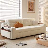 欧梵森现代简约多功能沙发床可伸缩折叠一体两用小户型智能充电沙发