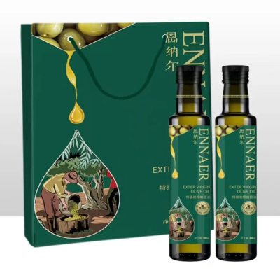 恩纳尔橄榄油特级初榨食用油 500ml*2