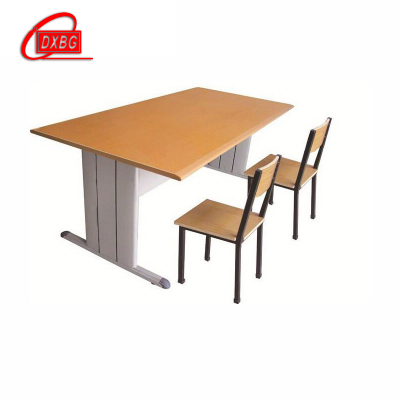 DXBG阅览桌学校图书馆阅览室桌椅组合防火面板阅览桌办公长条桌[工厂现做 7天内发货]