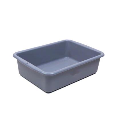 蔚岸酒店塑料餐具收集盆 多用途加厚收餐盆厨房洗菜盆33*23*17.5cm/个