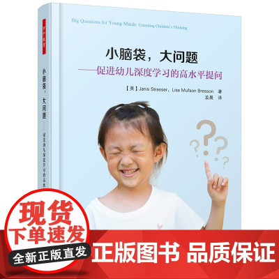 万千教育学前小脑袋大问题 促进幼儿深度学习的高水平提问 学前幼儿教育教学方法理论 幼儿园教师指导用书小脑袋大智慧