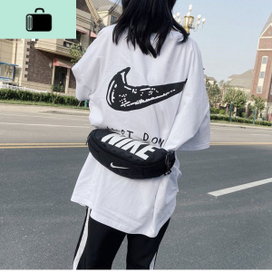 腰包男女户外运动健身跑步包字母胸包新款单肩包情侣大容量斜挎包NEW LAKE腰包男