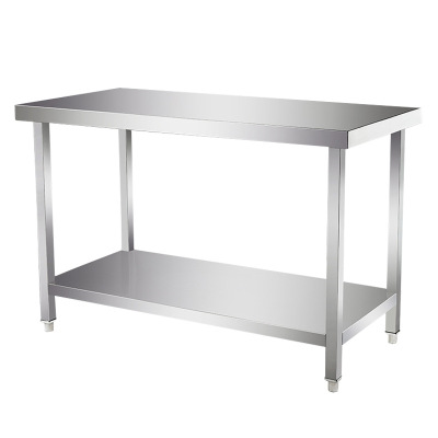 戴劲打荷台不锈钢工作台置物架厨房操作台 双层1500*600*800mm