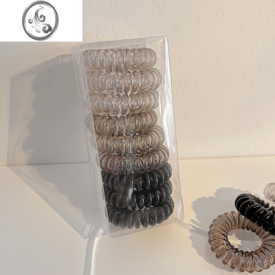 JiMi电话线发圈女夏扎头发绳2023年新款简约高弹力头绳橡皮筋皮套头饰