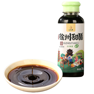 [2瓶19.8]汇尔康 徐州甜醋350g/瓶 特产烧烤甜醋蘸料调味料家用食用米醋凉拌醋汁解腻