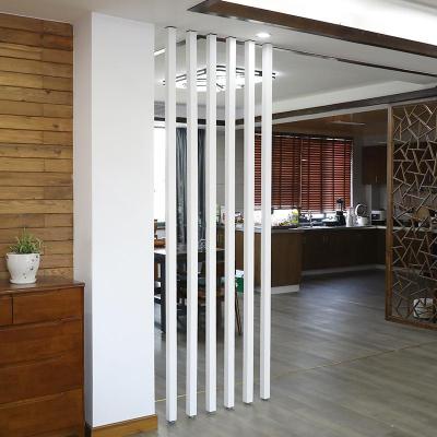 北欧屏风隔断格栅客厅实木入玄关隔断墙家用卧室房间分隔免打孔 隔断5*8*(251-280)cm6根 整装