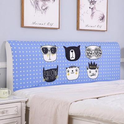 家柏饰(CORATED)欧式全包床头罩套床头套罩弹力布软包床靠背罩防尘保护套1.51.8米 波点猫咪 2.2米