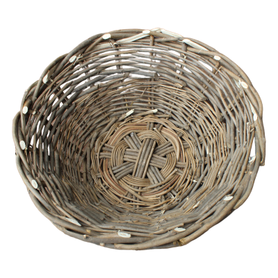 联岚白蜡条抬筐口径50cm底径30cm高20cm个