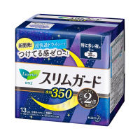 进口花王乐而雅夜用安睡安心防侧漏卫生巾35cm_13片