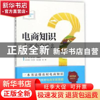 正版 电商知识十万个为什么 黄飞杰,薄赋徭主编 清华大学出版社