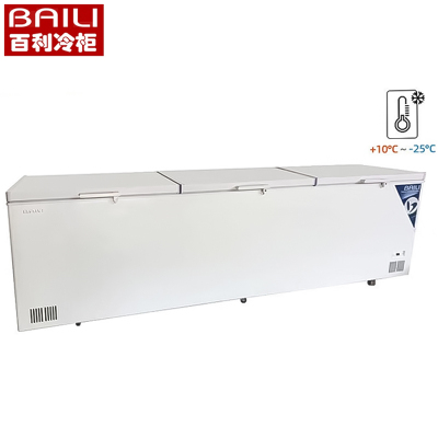 百利(BAILI)BC/BD-2320商用冰柜卧式大容量超低温-25度单温冷藏柜冷冻柜转换水果冷藏柜海鲜冻肉急冻柜
