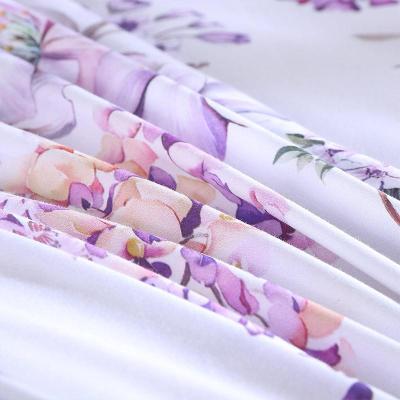 美帮汇家纺长绒棉四件套60支全棉床上用品全棉双人被罩寻梦花香