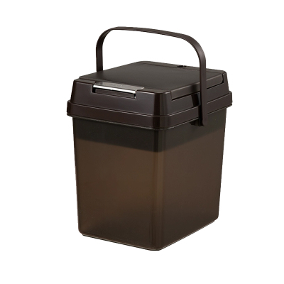 臻远ZY5070622 茶水桶茶桶废水桶茶叶茶渣桶 深咖色7L含茶配四件套