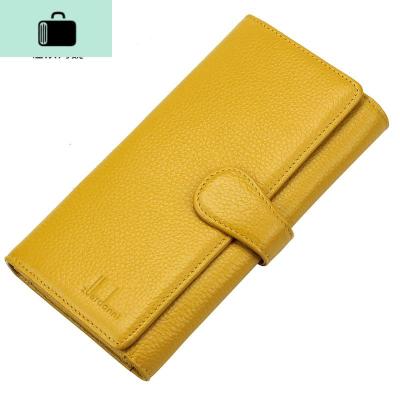 钱包三折女士钱包女卡夹长款韩版时尚多功能卡位牛皮钱夹NEW LAKE