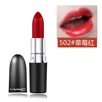 魅可MAC口红全色号子弹头磨砂系列小辣椒唇膏送女友闺蜜礼物女 3g/支 502#Cockney水漾草莓红