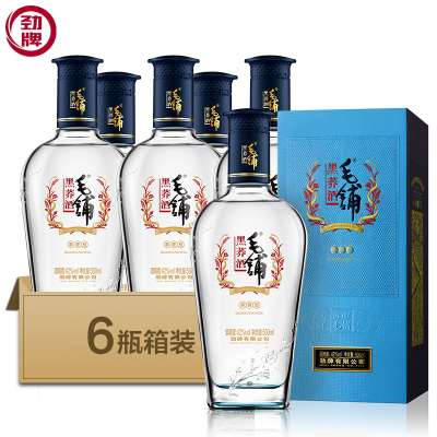 劲牌 毛铺苦荞酒 黑荞 露酒 42度 500ml*6整箱装 新老包装随机发货