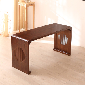 质凡国学桌实木书法桌子毛笔练字桌书画茶艺围棋桌培训课桌椅 140*50*70cm桌