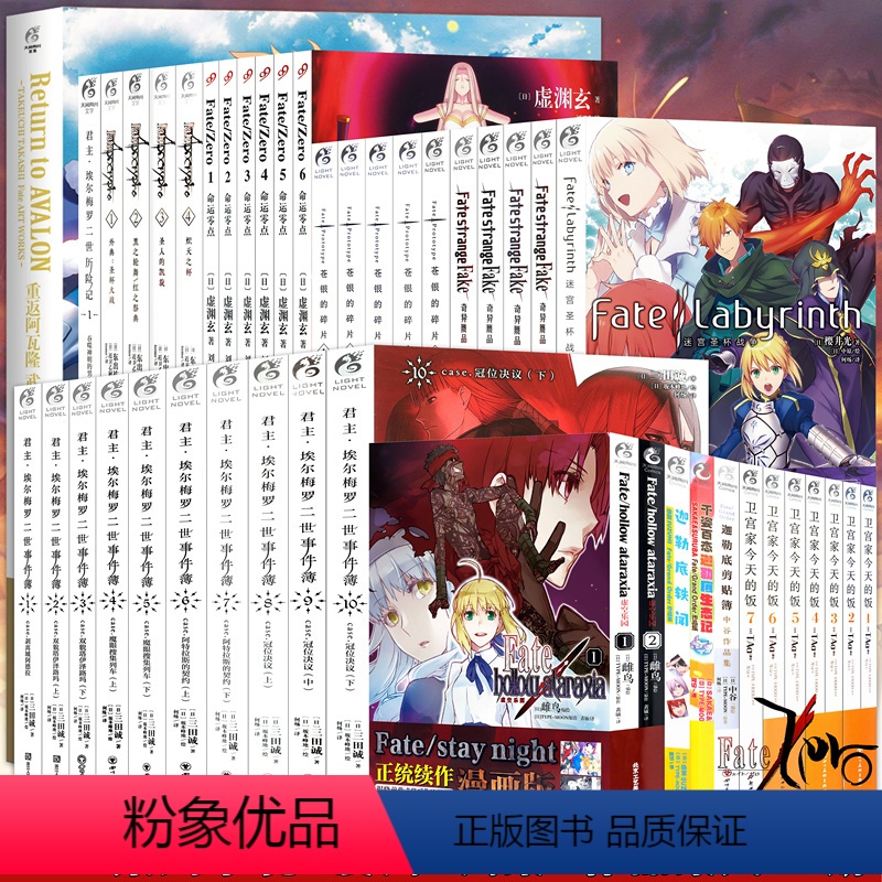 [正版]附赠品Fate系列作品集全套41册 FATE画集+Fate小说命运零点1-6苍银的碎片1-5君主小说1-1