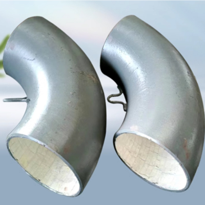 小窝厘 复合等径弯头DN40mmδ5mmδ5mmPN1.6MPa90°法兰连接耐磨陶瓷Q235BR240