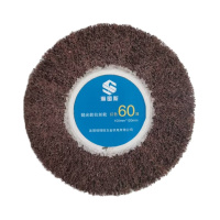 瀚图斯抛光轮拉丝轮 红色60目 100mm*120mm 个