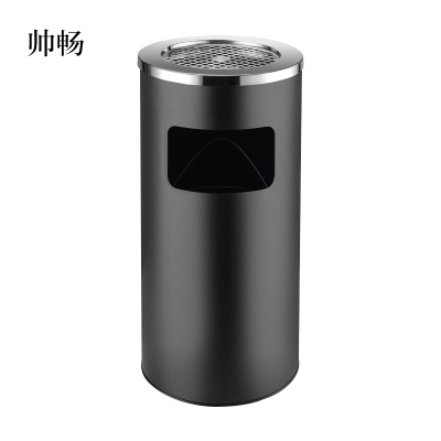帅畅不锈钢酒店大堂垃圾桶烟蒂柱灭烟桶带烟灰缸室外吸烟区电梯口立式