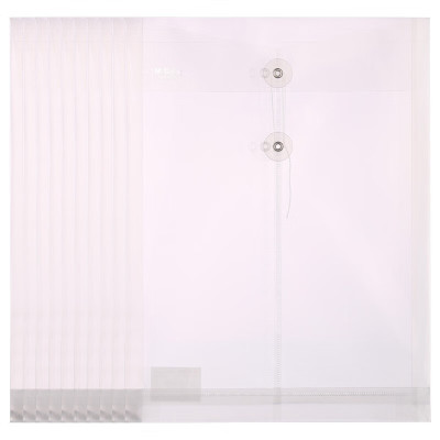 晨光 M&G 缠绳档案袋 ADM94518 A4 (透明白) 12个/包 1包