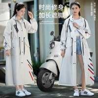 正雨一体式雨衣电动电瓶车女款成人外穿长款全身防暴雨雨服单人新雨披9063