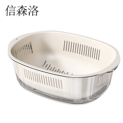 信森洛 洗菜筐 双层二合一 个
