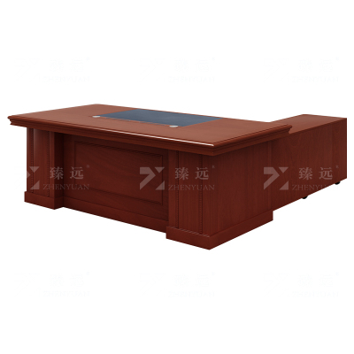 臻远ZY-DBT-15 油漆家具老板桌大班台办公桌主管经理桌含副柜1.8米