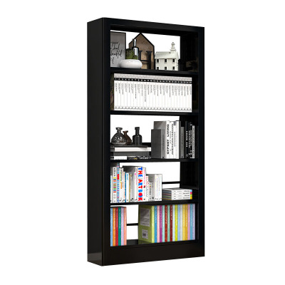 戴劲 书架学校图书馆阅览室书籍架落地资料档案架黑色白色 单面一列一