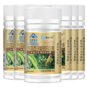 6瓶赛金司舒百合康牌苦瓜西洋参铬胶囊男女成人中老年人1型2型糖友血糖高控糖调节高血糖辅助降血糖降糖保健食品非苦瓜干片茶