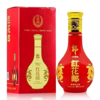 郎酒 红花郎小酒版 53度 100ml 酱香型白酒 新老版本随机