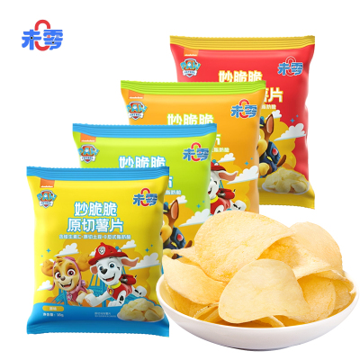 未零汪汪队立大功妙脆脆原切薯片(海苔味)18g*7包
